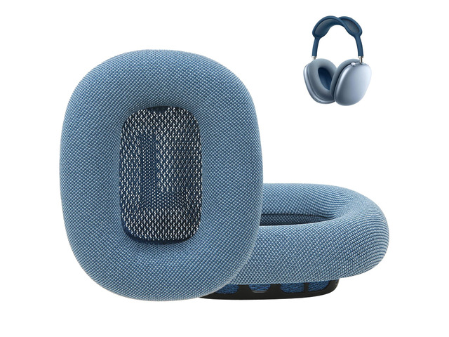 Replacement Ear Cushions for AirPods Max 1 Over-Ear Headphones,Mesh Fabric Covered Earpads with Memory Foam and Magnet (Sky Blue)