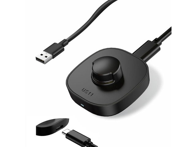 Charger for Oura Ring Gen3 - Size 12 - Fast Charging Dock with USB-C Cable Compatible with Oura Ring Gen3 - Black (Size -9)