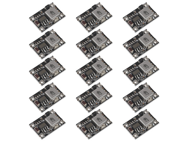15Pcs 3A Mini DC-DC Buck Step Down Converter Module 5V-30V to 5V Voltage Regulator Power Board 5V/12V/24V30V