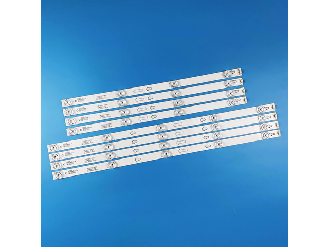 8 PCS LED Backlight Strips for TCL 55'' TV L55P2-UDN TOT-55D2900 L55E5800A U55P6006 55UC6406 LB5505 55UC6426 L55S4900FS L55S4900...