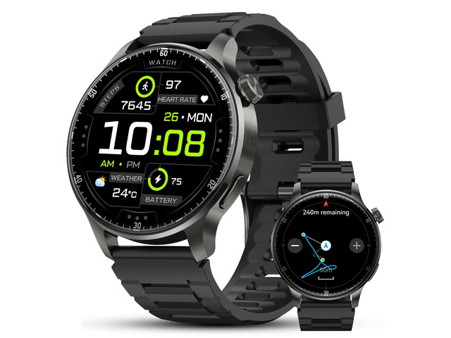 Smart Watches for Men Women with GPS (Answer/Make Calls), 1.52' AMOLED Smartwatch, 170+ Sport Modes Step Counter Fitness Activity Tracker with...