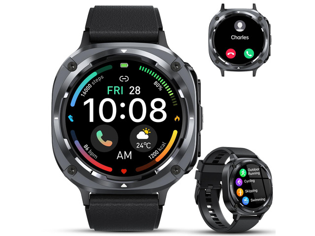 Military Smart Watches for Men(Answer/Make Calls), 1.39' HD Fitness Watch, 24/7 Heart Rate Sleep Monitor, Smart Watch for Men,114+ Sport Modes,...