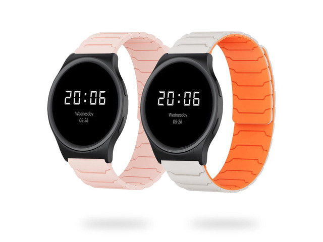 20mm, 22mm Magnetic Watchband Compatible with Moto Watch 120 Band, Silicone Sport Strong Magnet Strap for 70, 100, 120, 360 3rd Gen 2020 Smartwatch