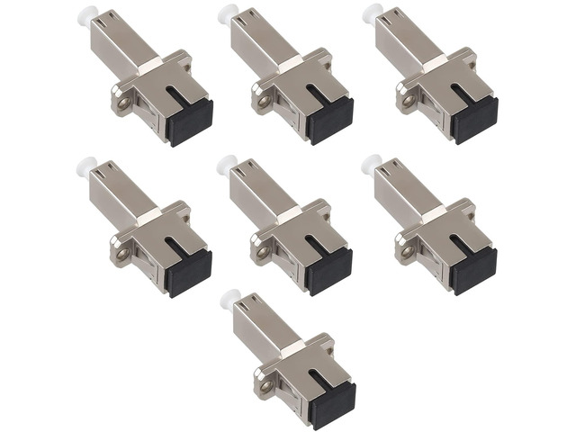 7 Pack Singlemode LC Female to SC Female Fiber Optic Adapter Hybrid Connector UPC Optical Adapter Coupler/Flange
