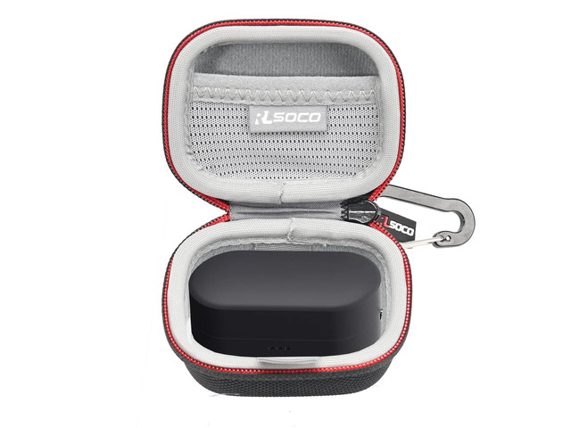 Carrying Case for Status Audio Between 3ANC Onyx Bone Earbuds (Case Only) Hard Protective Case Cover with Carabiner for Status Audio Between 3ANC...