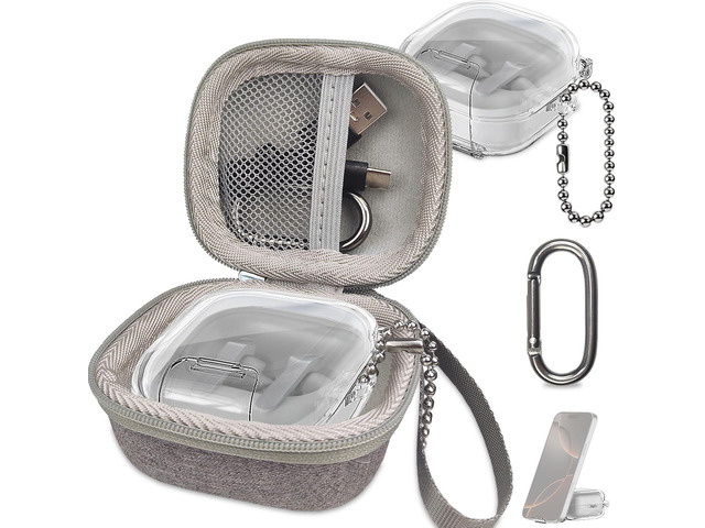 Case for Samsung Galaxy Buds 4 Pro/Galaxy Buds 4 Accessories Hard Carrying Case and Shockproof Protective Cover with Ball Ring and Metal...