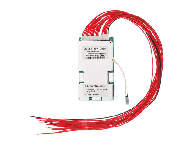 BMS 19S 60V 30A Battery Management System Protection Board with Balance and NTC for Solar Energy Storage Electric car 3.2V lifepo4 Battery Pack...