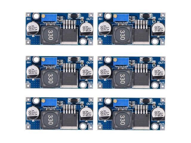XL6009 DC to DC Boost Converter 3.0-30V to 5-35V Step-up Transformer Power Module, Pack of 6