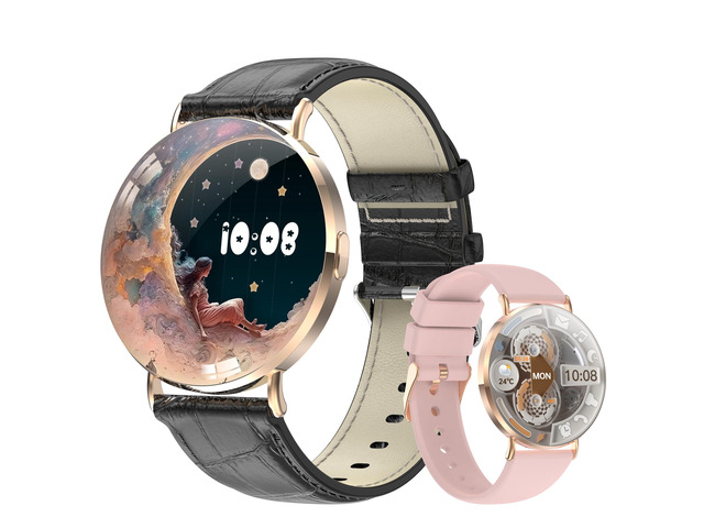 Ultra-Slim Smart Watches for Women(Call/2 Bands/All Metal), 41mm,1.32' AMOLED Ultra-Clear Screen Fitness Tracker with SpO2/Heart Rate/Sleep...