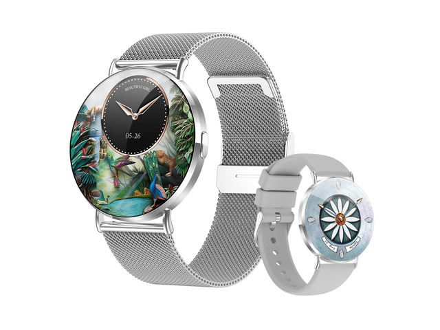 Ultra-Slim Smart Watches for Women(Call/2 Bands/All Metal),41mm, 1.32' AMOLED Ultra-Clear Screen Fitness Tracker with SpO2/Heart Rate/Sleep...