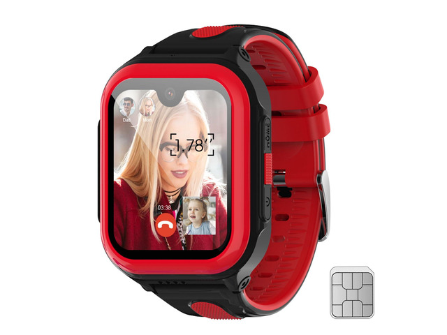 Kids Smart Watches 1.78' AMOLED Screen Smartwatches Boys Girls 6-12 Year GPS Location Video Calls SOS Camera Message Pedometer