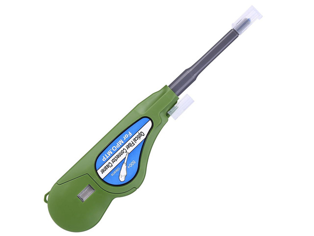 Fiber Optic Cleaner for MPO/MTP Connectors, Over 500 Cleans, Fiber Endface & Optical Connector Cleans (Green)