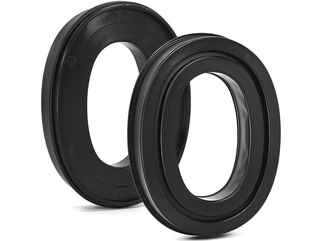 Silicone Gel Earpads for 3M WorkTunes(90543, 90544, 90542)-Black Also for Peltor Sport(Tactical TAC 100/300/500, 90565, 90566, 97040, 97041,...