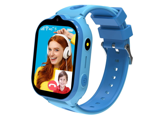 4G Kids Smart Watch with GPS Tracker, Smartwatches with Two Way Calling Video Calls SOS Class Mode Pedometer Alarm Clock Puzzle Games HD Touch...