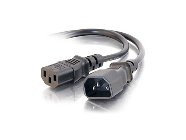 Legrand C12 IEC to C14 IEC Power Cord, 18 AWG Power Cord, Black Long Extension Cord, 15 Foot Power Cord Replacement, 1 Count, 20941 - TAA Compliant