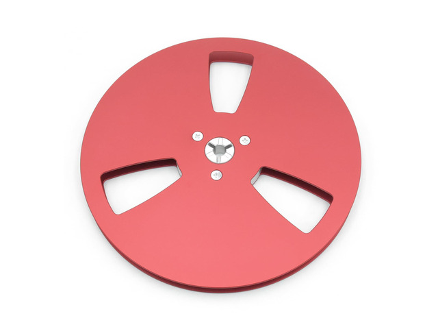 7 Inch Empty Tape Reel 1/4' Aluminum Alloy Takeup Reel Red 7 inch red aluminum alloy takeup reel for 1/4 inch tape recorders, CNC machined for...