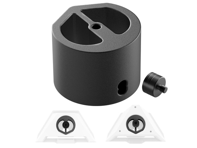 Starlink Mini Tripod Adapter Fits 2026-2024 Mini Pipe Mount, CNC Aluminum 1/4''-20 & 3/8'-16 Thread, Starlink Mini Accessories for Quick Release...