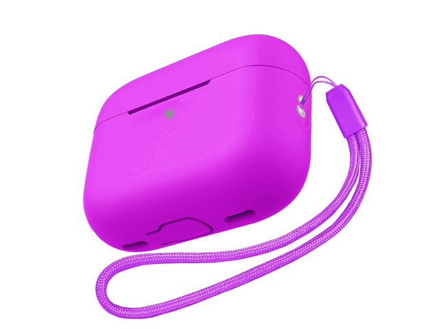 for AirPods Pro 2 Case, AirPods Pro 2nd Generation[2022] Protective Shockproof Soft Silicone Headphone Cover with Hand Strap, Support Wireless...