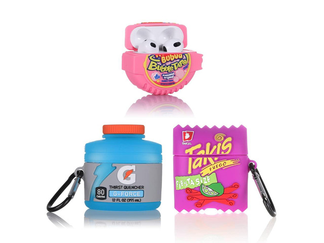 (3Pack) Case for Airpods 3rd Generation(2022), Silicone Airpods 3 Case Protective Cover with Cute Funny Skin Design, with Keychain (G+BUBB+Tak)
