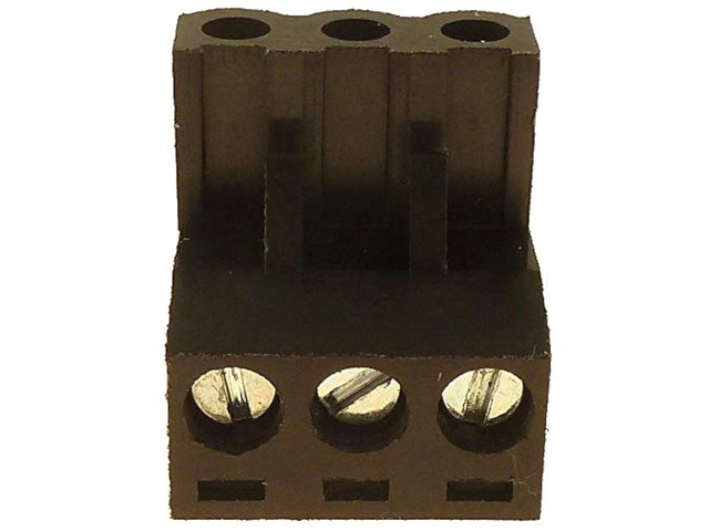 3-Pin Power Plug (Black) for Audio Devices