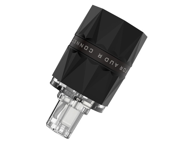 HiFi Power Connector, VF503S, Silver-Plated Pure Copper Non-Magnetic, 15A/125V 10A/250V AC, Audio Mains Plug, Set Screws, Hi-End IEC C15 Power Plug...