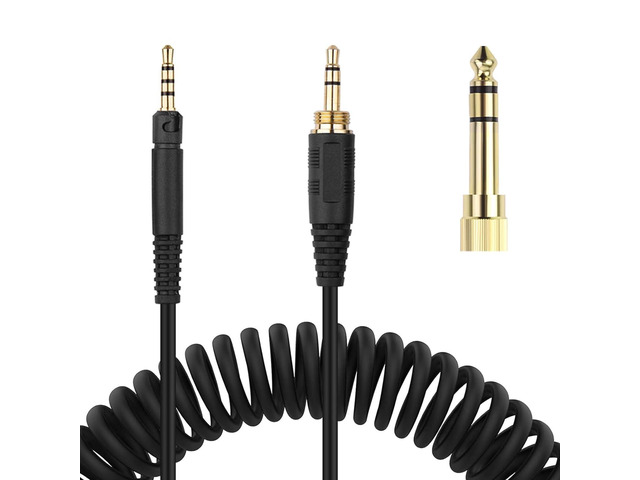 Replacement HD599 Audio Cable Coiled Cord Compatible with Sennheiser HD620S, HD599 SE, HD 598 Cs, HD 560s, HD569, HD550, HD598, HD558 Headphones,...