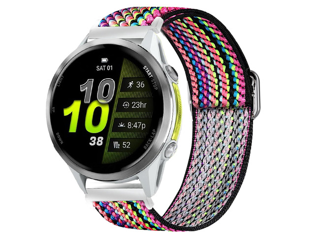 Compatible with Garmin Forerunner 970 bands, Quick Release Stretch Elastics Nylon Adjustable Replacement Strap Accessories for Men & Women...