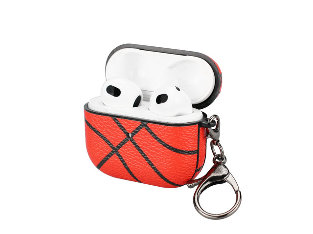 for AirPods 3 Case,Shock Resistant Basketball Case Cover for AirPods 3,with Keychain,Front LED Visiblenot pro 3