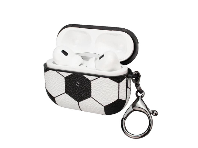 Case for AirPods pro 2, Full Protective Durable Soccer Case for Apple AirPods pro 2 Charging,Case Cover with Keychain
