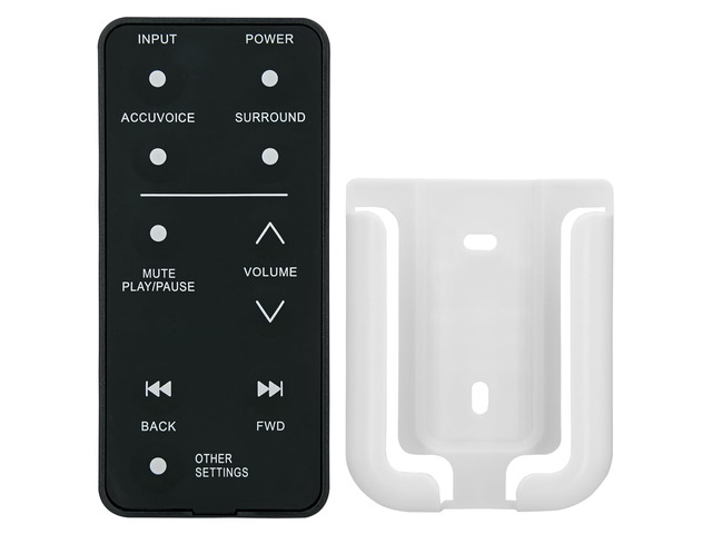 Replacement Remote Control for ZVOX Accuvoice AV157 AV257 AV200 AV357 AV355 SB380 SB400 SB500 SB700 SoundBar TV Speaker(with Mounting Bracket)