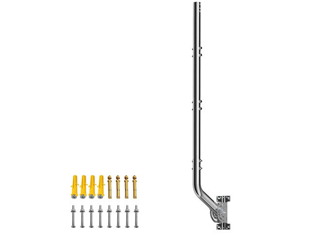 Universal Heavy Duty 430 Stainless Steel Antenna Mount & Mast J-Pole Bracket for Outdoor Antennas, Starlink, Weather Stations, WiFi Extenders,...