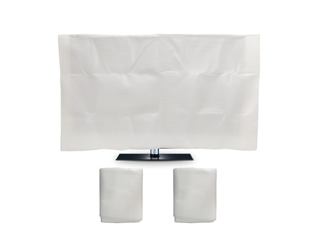 2 Pack Foam Flat Screen TV Cover Fits Up to 55'L x 32'W Flat Screen TV50-55 Inch Television Foam Cover for TV Protection During House Moving,...