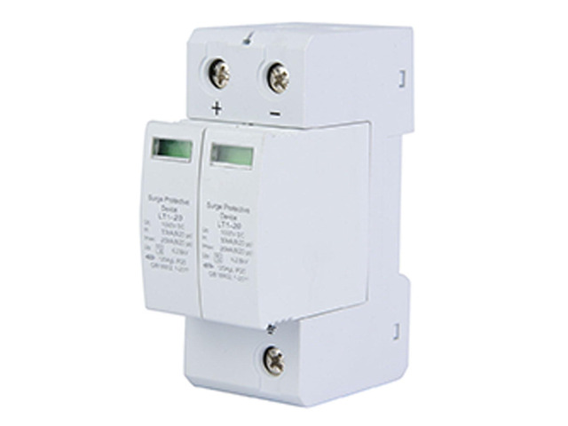 Dc Solar Surge Protector, 2P 20KA Voltage Surge Protector Surge Protective Device DC Photovoltaic Lightning Protector Low-Voltage Arrester Solar PV...