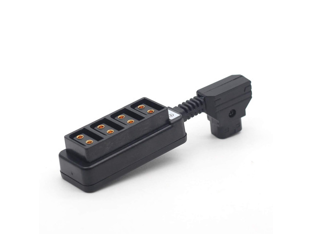 Ultrashort Dtap Splitter,P-tap Splitter Cable,D-tap to 4ports P-tap D-tap Splitter Cable for Photography Power,Dtap PowerTap Receptacle