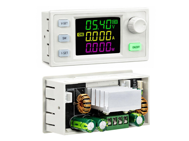 60W DC Boost Buck Converter, CC CV CP Solar Charging Power Module 5A Adjustable DC-DC Voltage Regulator for Solar Panel Lab Power Supply DIY,...