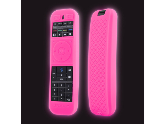 Remote Cover for SuperBox S5 PRO, S4 PRO, S5 S 5 S6 MAX 2024 2025, S 6-Ultra, S 6-MAX TV Voice Remote Case Pink Sleeve Glow in Dark