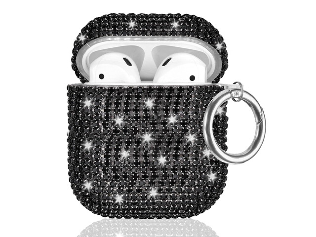 Glitter Case Compatible with AirPods 2nd / 1st Generation, Sparkling Diamond Case for AirPods 2 Case Bling Rhinestones Case Cover for Women,...