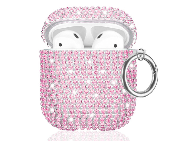 Glitter Case Compatible with AirPods 2nd / 1st Generation, Sparkling Diamond Case for AirPods 2 Case Bling Rhinestones Case Cover for Women,...