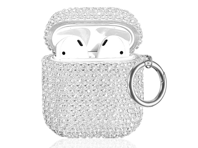 Glitter Case Compatible with AirPods 2nd / 1st Generation, Sparkling Diamond Case for AirPods 2 Case Bling Rhinestones Case Cover for Women,...