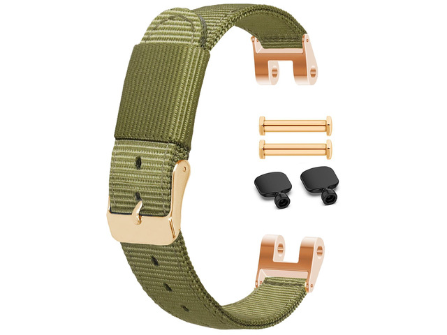 Bands Fit for Garmin Lily Bands Women with 2x Screws and Wrench Removal Tools, 14.2mm Width Soft Nylon Replacement Watch Straps Fit for Garmin LilY...