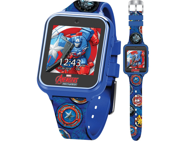 Marvel Avengers Kids Smart Watch - Touchscreen with Mech Strike Heroes, Games, Selfie Camera, Step Tracker, Timer, and Alarm - Fits Wrists 5.5' to...