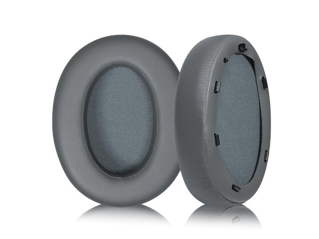 Replacement Ear Pads for Headphones - Compatible for Sony WH-XB910N Premium Protein Leather Cushions with Soft Memory Foam for Comfort - Grey