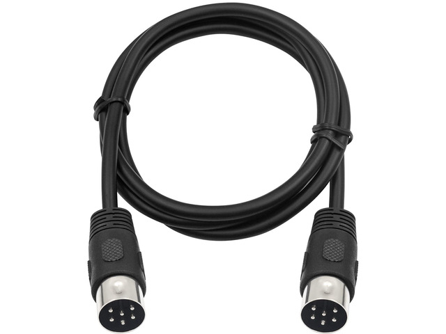 DIN 6 PIN Male Plug Cable, 3.3feet 6 PIN DIN Male to Male AV Adapter Audio Socket for Digital Audio Devices, Black