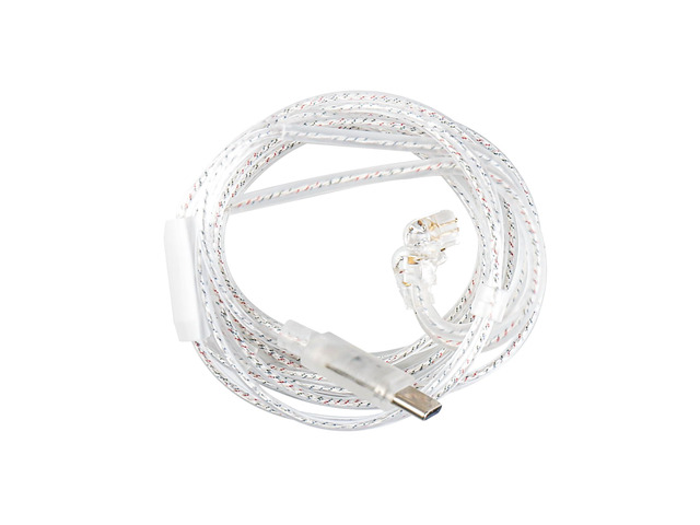3.9ft C03 USB-C Balanced IEM Cable with Mic 4N Silver-Plated OFC Headphone Cable Earbuds Wire for EDX PRO/Castor/ZS10 PRO/ZST PRO X/ZSN PRO...
