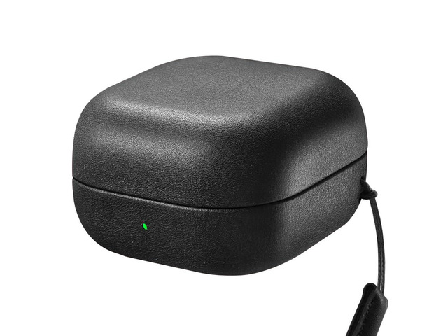 Galaxy Buds 4 Case/Galaxy Buds 4 Pro Genuine Leather Case (Black) Handmade, Top Grain Leather, Shockproof, Wireless Charging Compatible, Samsung...