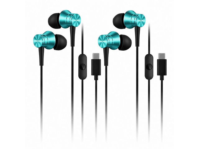 2-Pack Piston-Fit Headphones, USB-C in Ear Ear Buds with Mic, Wired Earbuds, Noise Isolation, Control Button, Comfortable Earphones for iPhone...