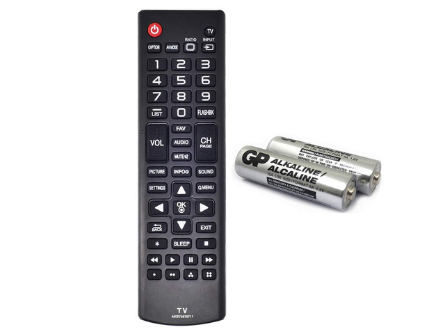 AKB73975711 Replacement TV Remote for lg AKB74475433 AKB74475455 (No Setup, Batteries Included) AKB73975722 55LF6000 42LF5600 AGF76631012...