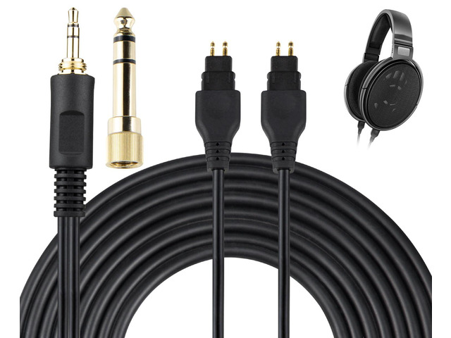 Replacement Cable for Sennheiser HD660S/HD650/HD600-2m/6.6ft for HD660S/HD660S2/HD650/HD600/HD580/HD58X/HD565/HD545/HD535/HD525/HD265 Headphones,...