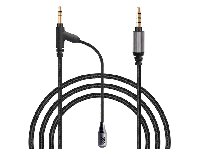 Boom Gaming Microphone Cable,Over-Ear Headphones Voice Call Recording Cable,Aluminum Alloy Mic,High Purity Oxygen Free Copper Earphone Cord...