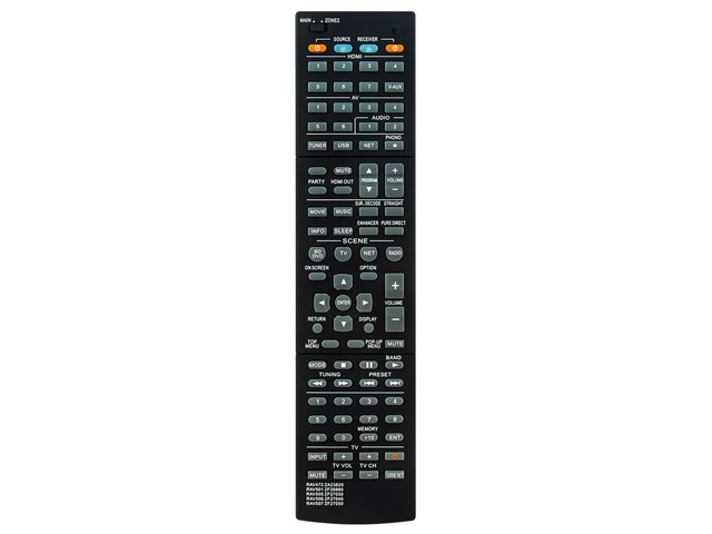 RAV501 ZF26990 Replace Remote Control fit for Yamaha AV Receiver RX-A730 RX-V675 TSR-6750 HTR-6066 RAV472 RAV505 RAV506 RAV507 ZA23820 ZF27030...